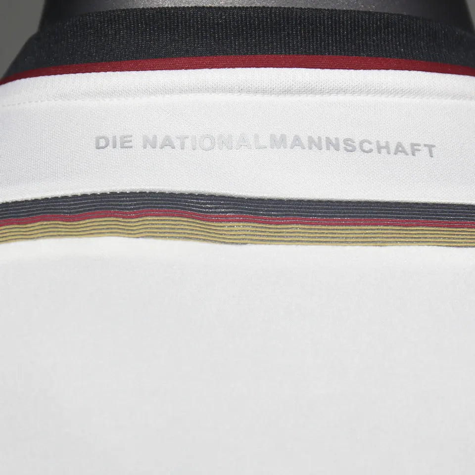 2014 Germany Home White Retro Player Version Long Sleeve Jersey 3 Start 三星 球员版 Detail 4