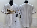 Men's San Diego Padres White Replica Blank Jerseys Joint Edition