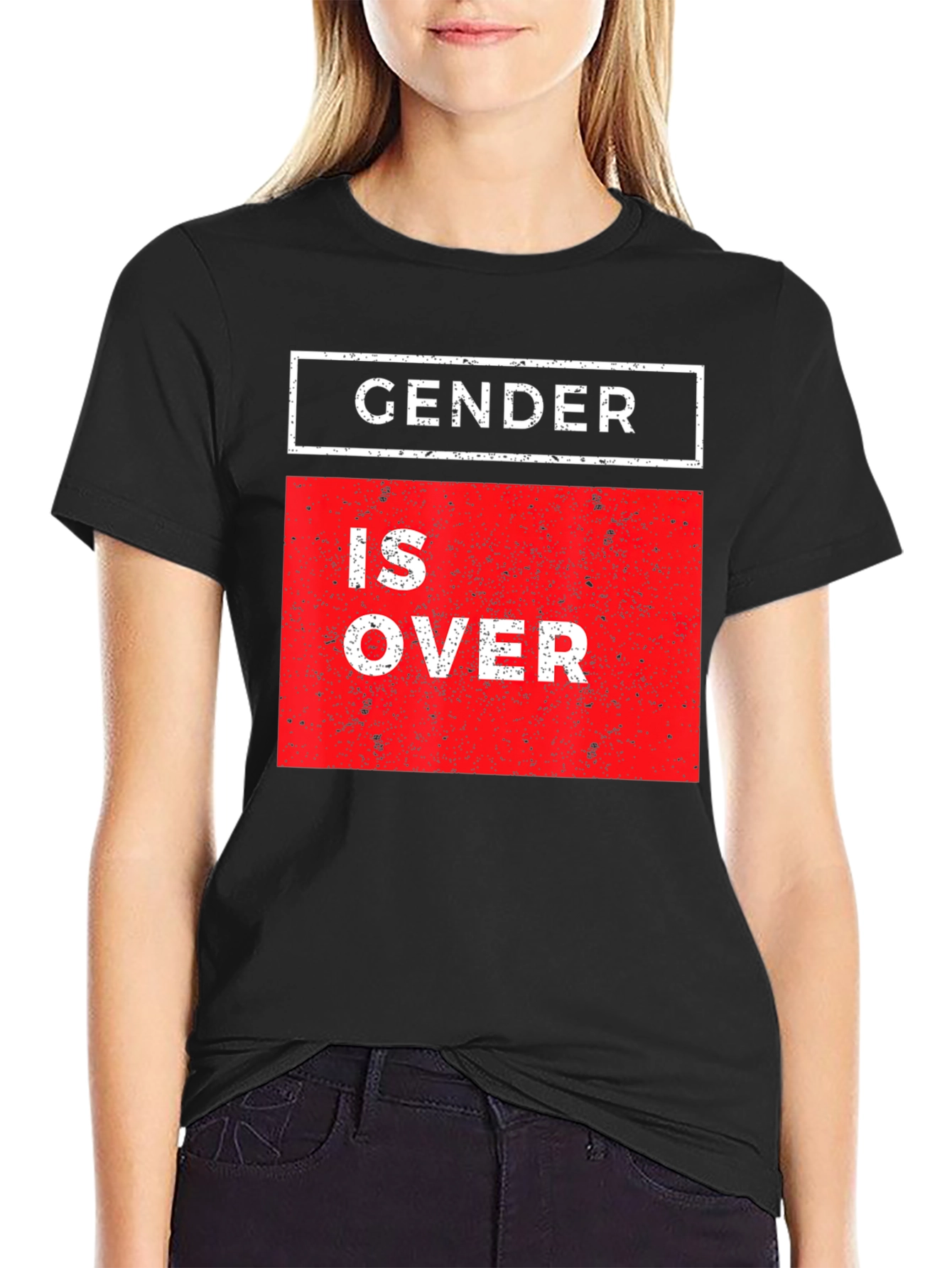Gender is Over Graphic Tee - Unisex Black T-Shirt
