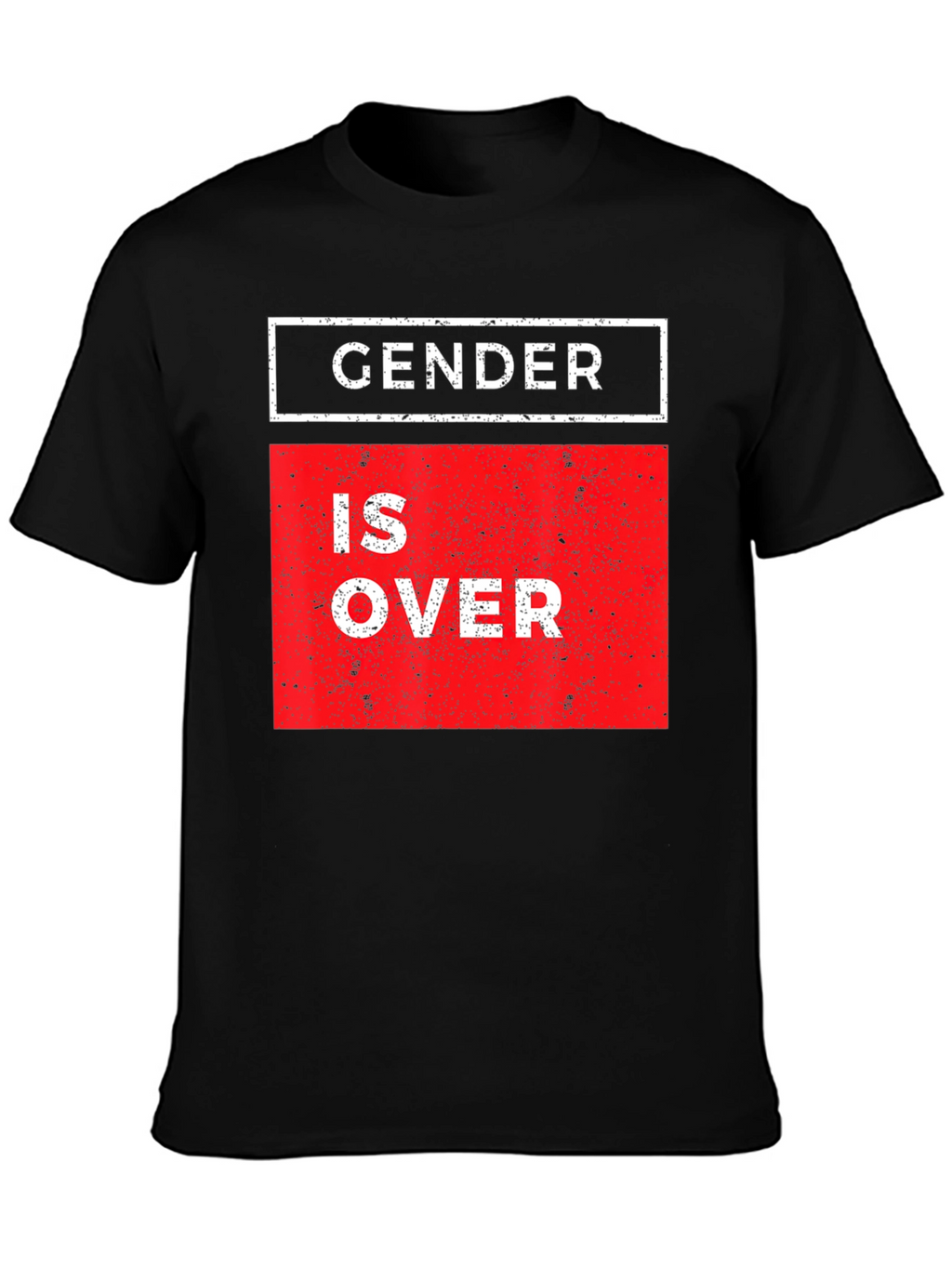 Gender is Over Graphic Tee - Unisex Black T-Shirt