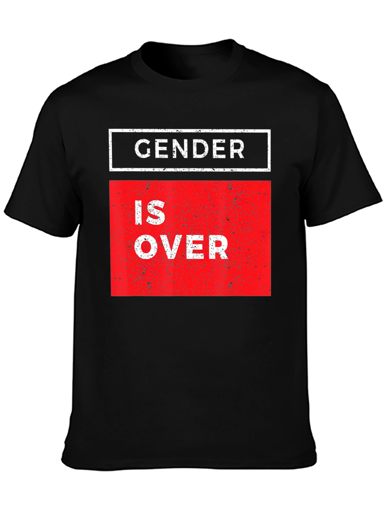 Gender is Over Graphic Tee - Unisex Black T-Shirt