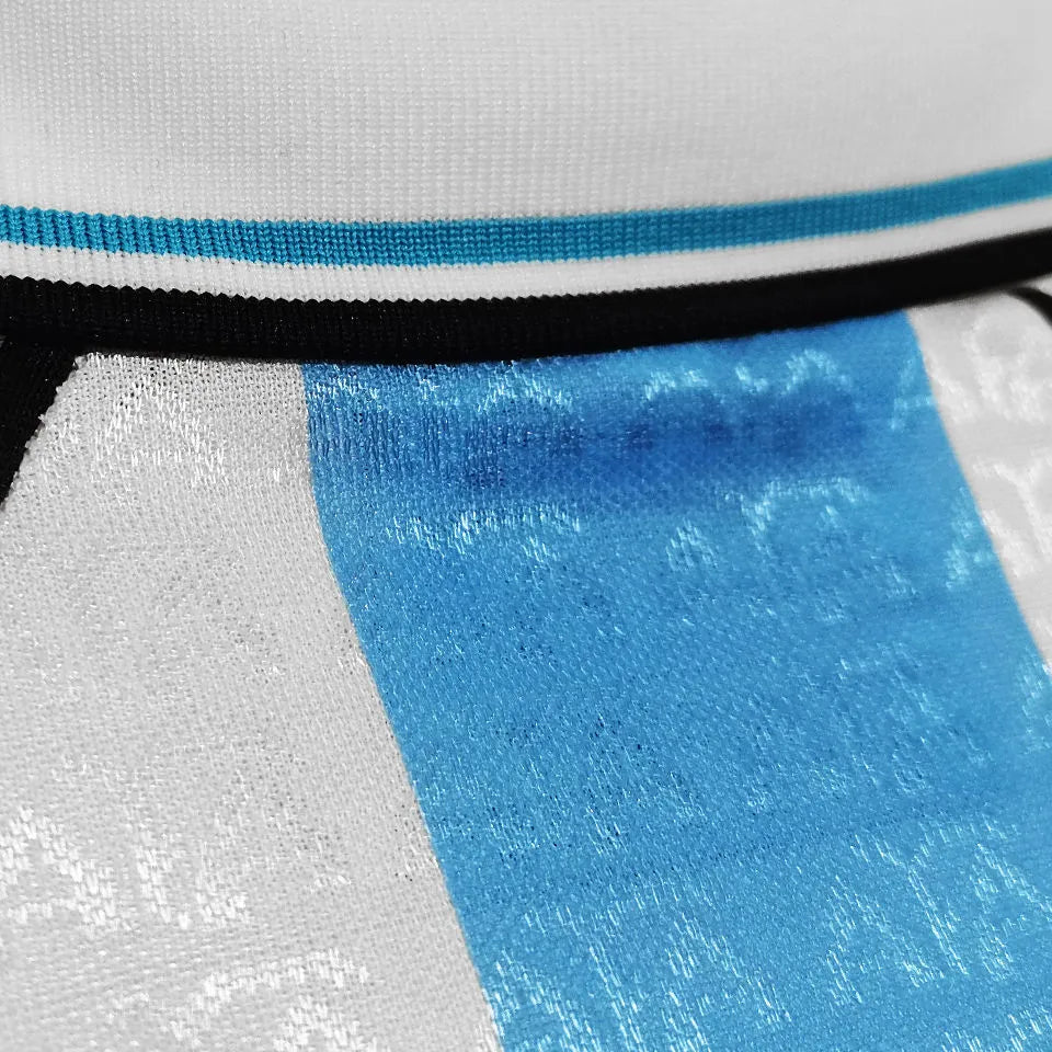 1996/97 Argentina Home Retro Soccer Jersey Detail 3