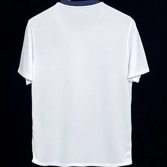 2013 England 150th Anniversary White Retro Soccer Jersey Detail 1