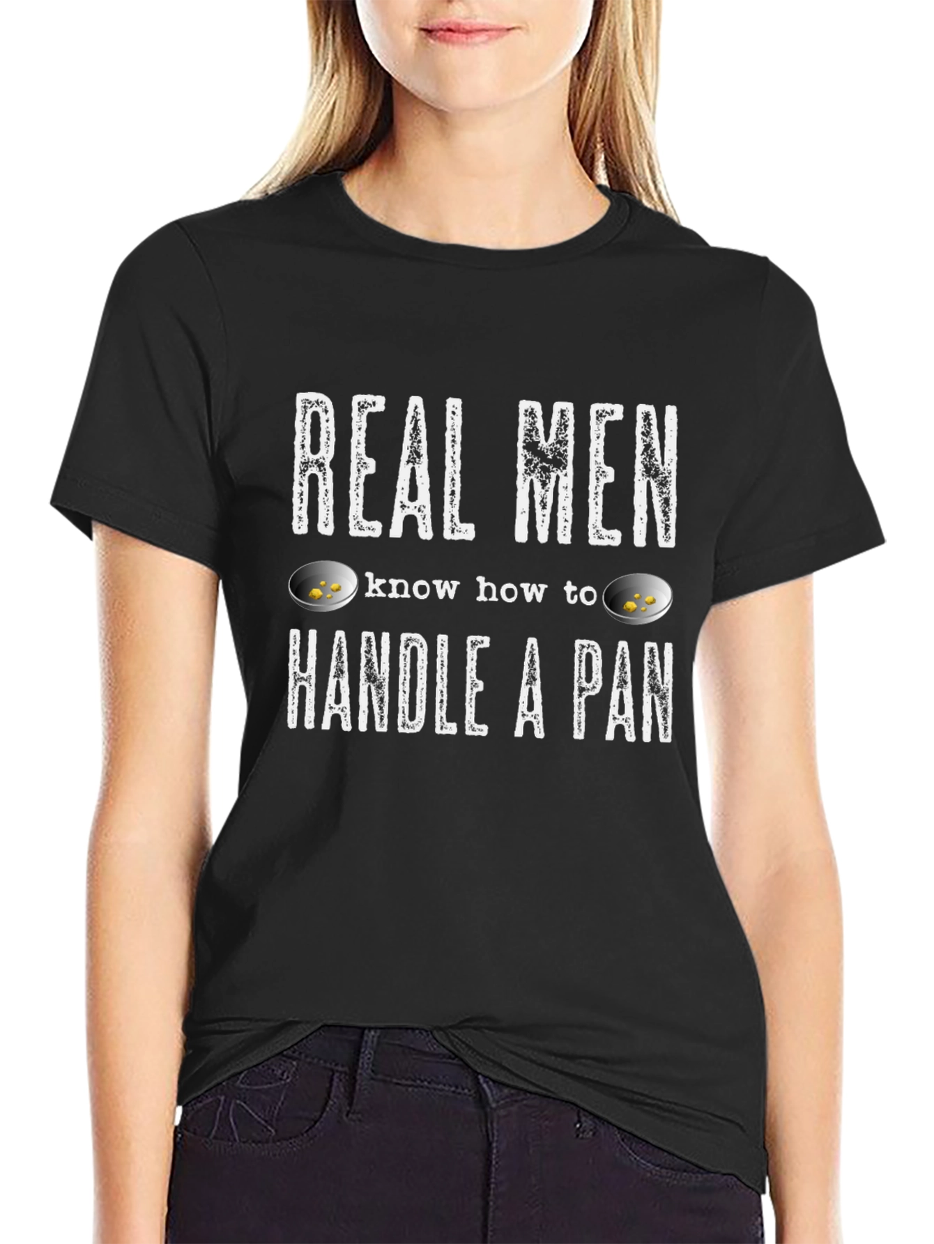 Real Men Handle a Pan T-Shirt - Gold Panning