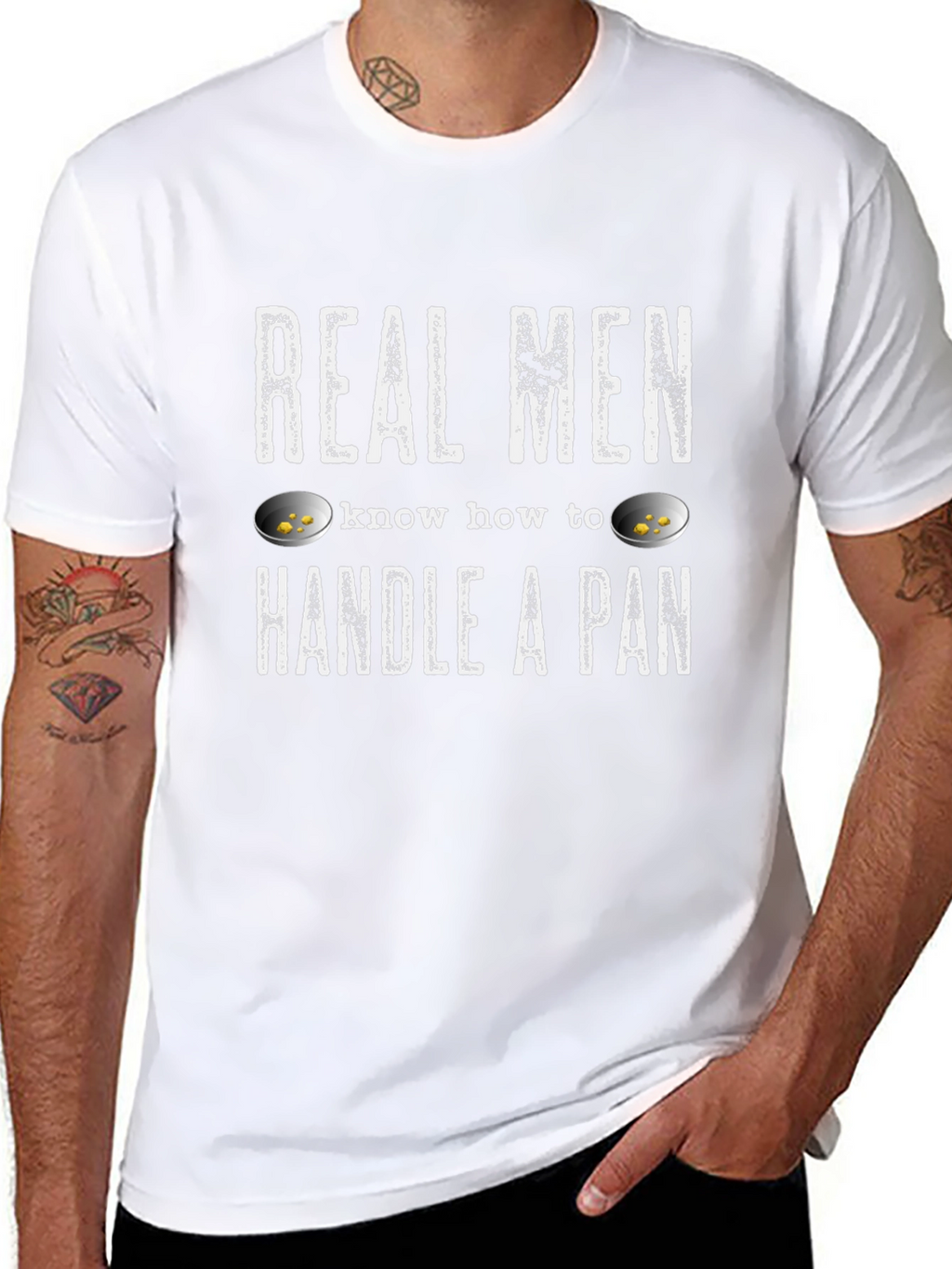 Real Men Handle a Pan T-Shirt - Gold Panning