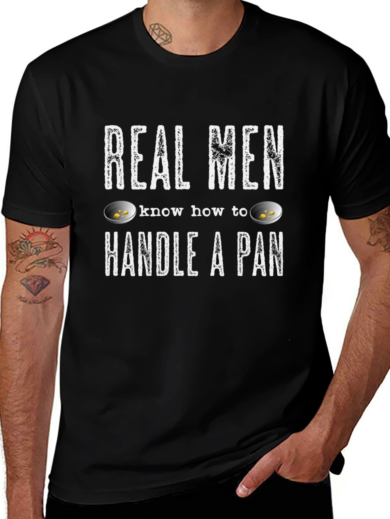 Real Men Handle a Pan T-Shirt - Gold Panning