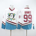 Men's Anaheim Ducks Adam Banks #99 White Breakaway Player Jerseys
