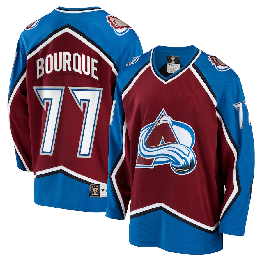 Men's Colorado Avalanche Ray Bourque #77 Maroon Home Breakaway Player Jerseys