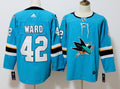 Men's San Jose Sharks Joel Ward #42 Blue Breakaway Player Jerseys
