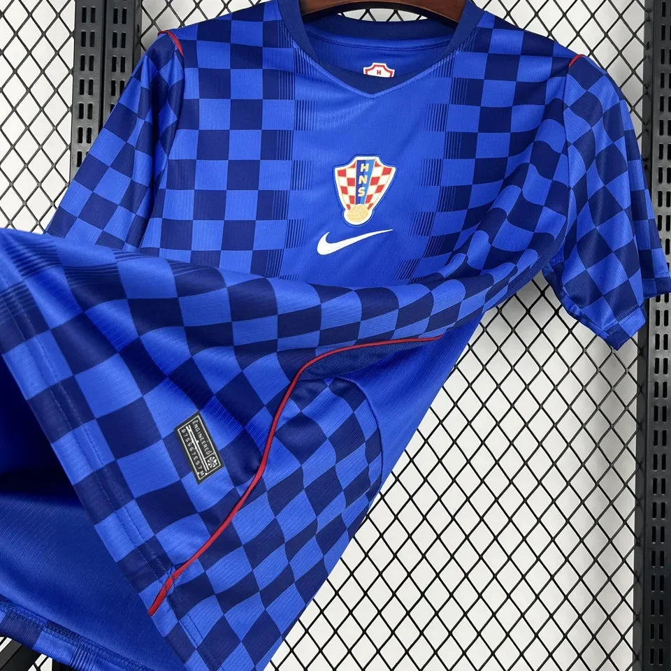2026/27 Croatia Away Blue Fans Soccer Jersey Detail 2