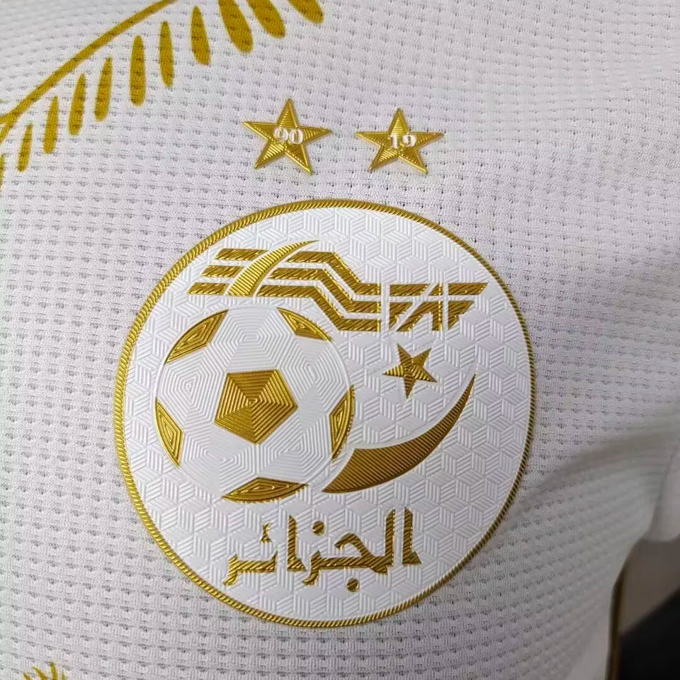 2025 Algeria Special Edition White Player Version Jersey A35 Detail 2