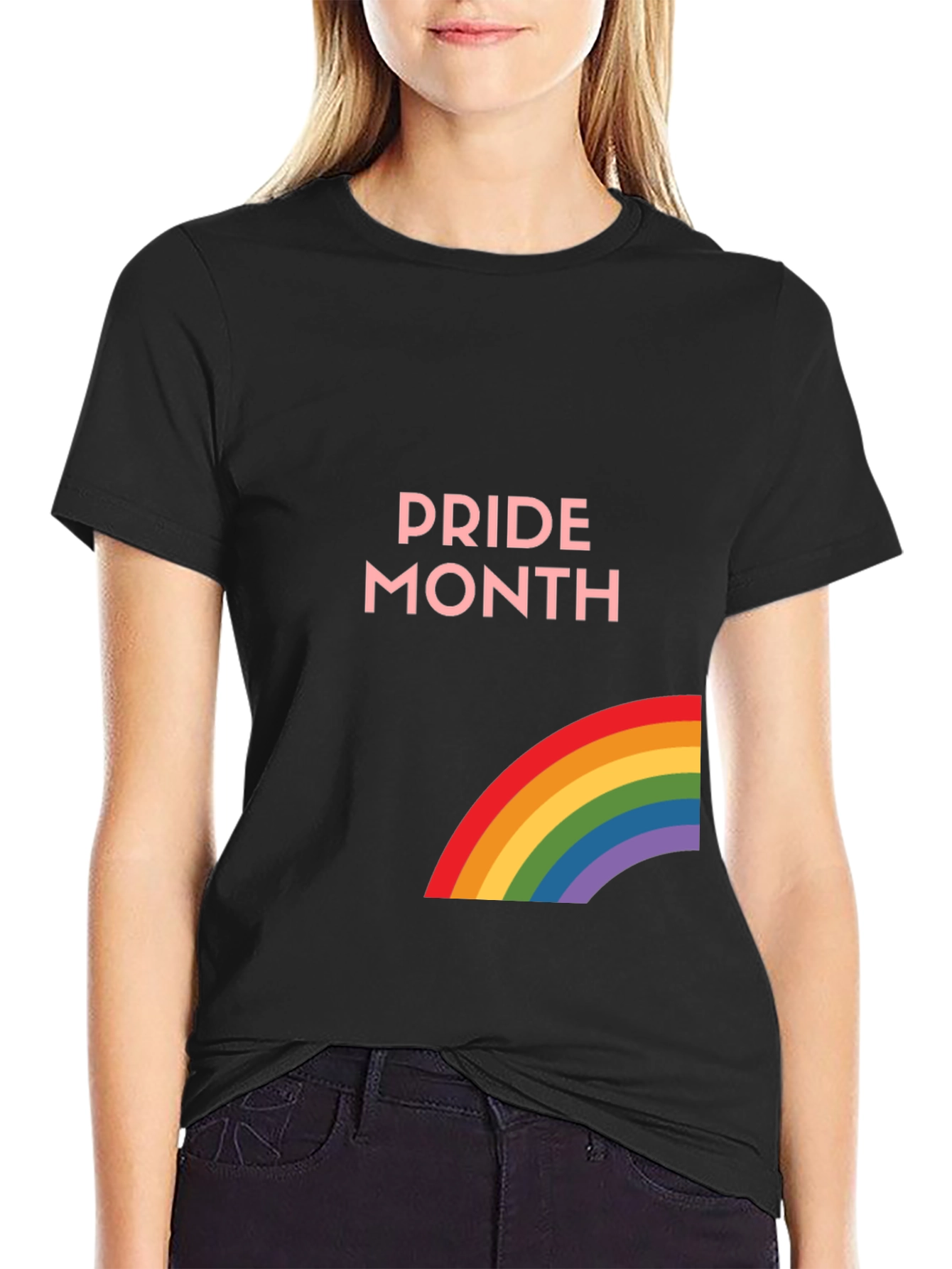 Pride Month Rainbow Graphic Tee