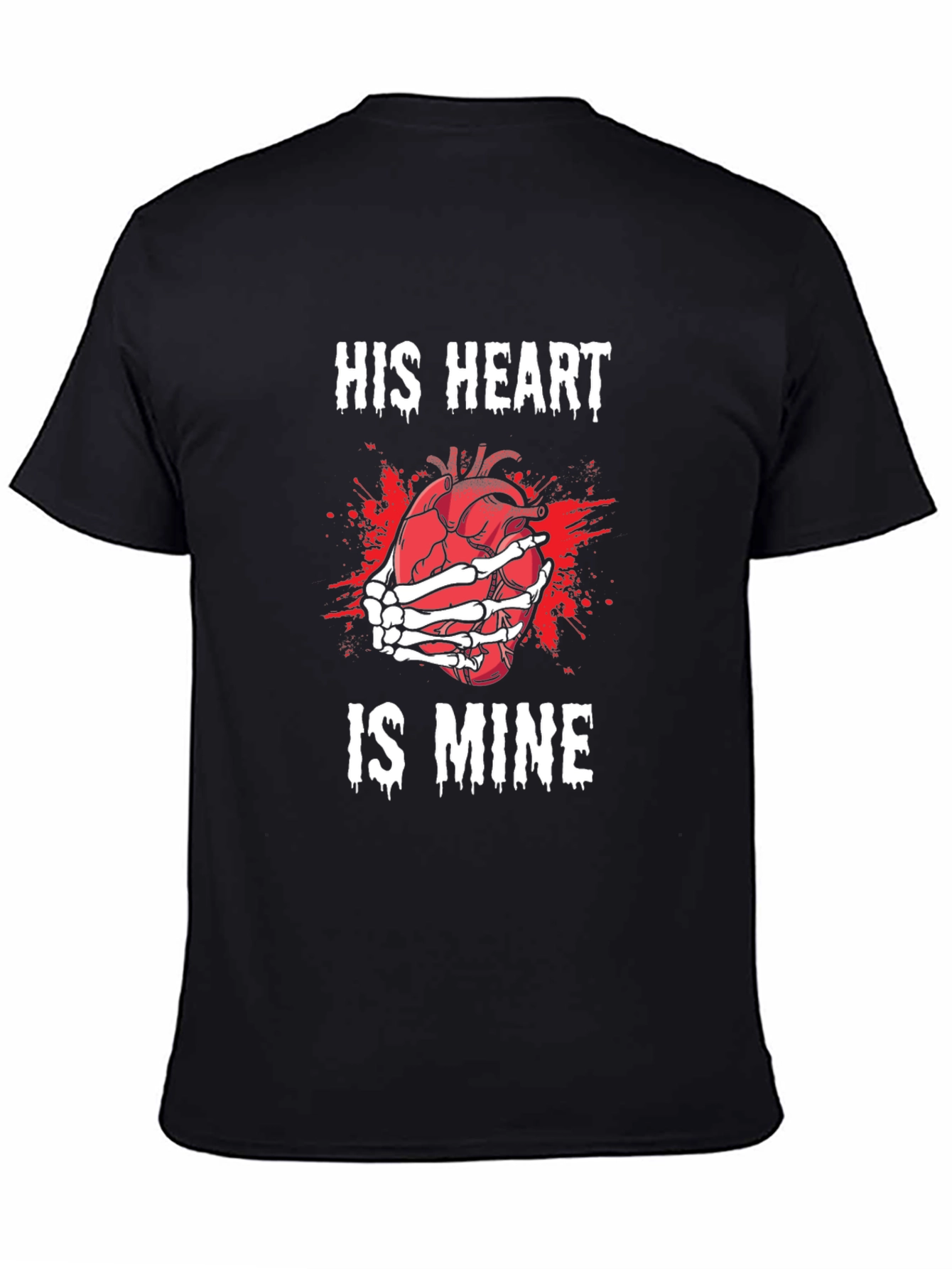 His Heart is Mine T-Shirt - Gothic Valentines Day