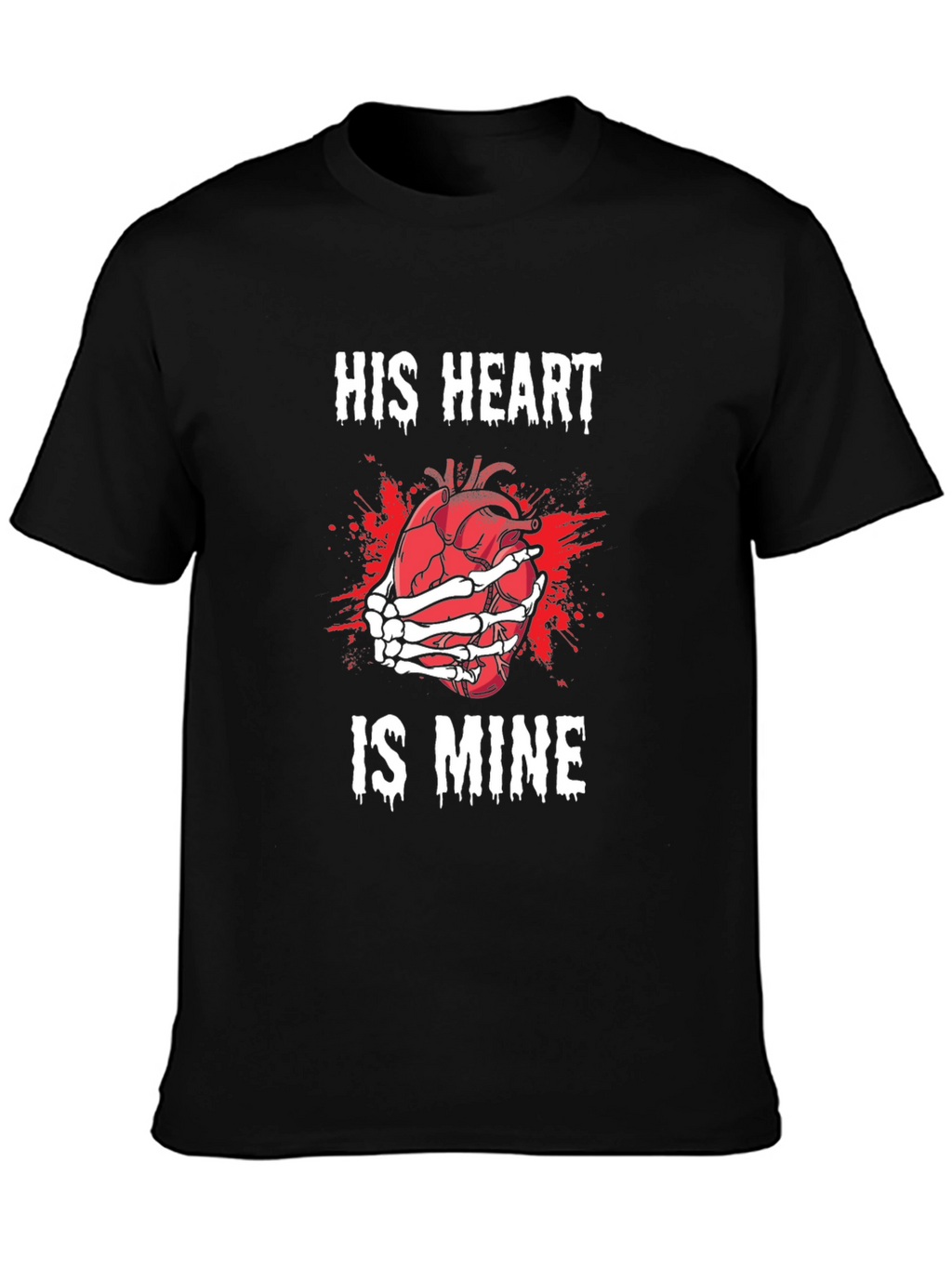His Heart is Mine T-Shirt - Gothic Valentines Day