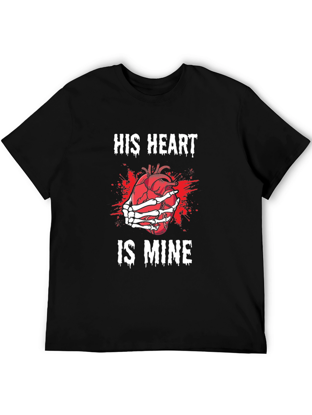 His Heart is Mine T-Shirt - Gothic Valentines Day