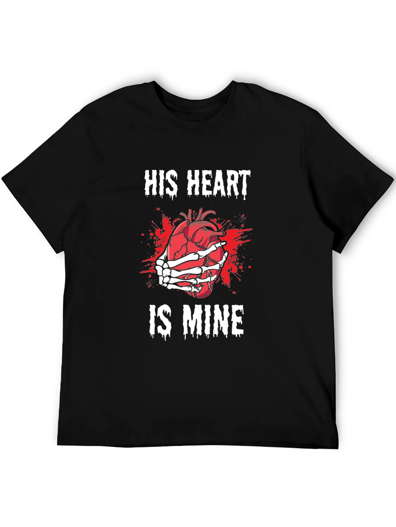 His Heart is Mine T-Shirt - Gothic Valentines Day