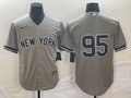 Men's New York Yankees Oswaldo Cabrera #95 Gray Replica Player Name Jerseys