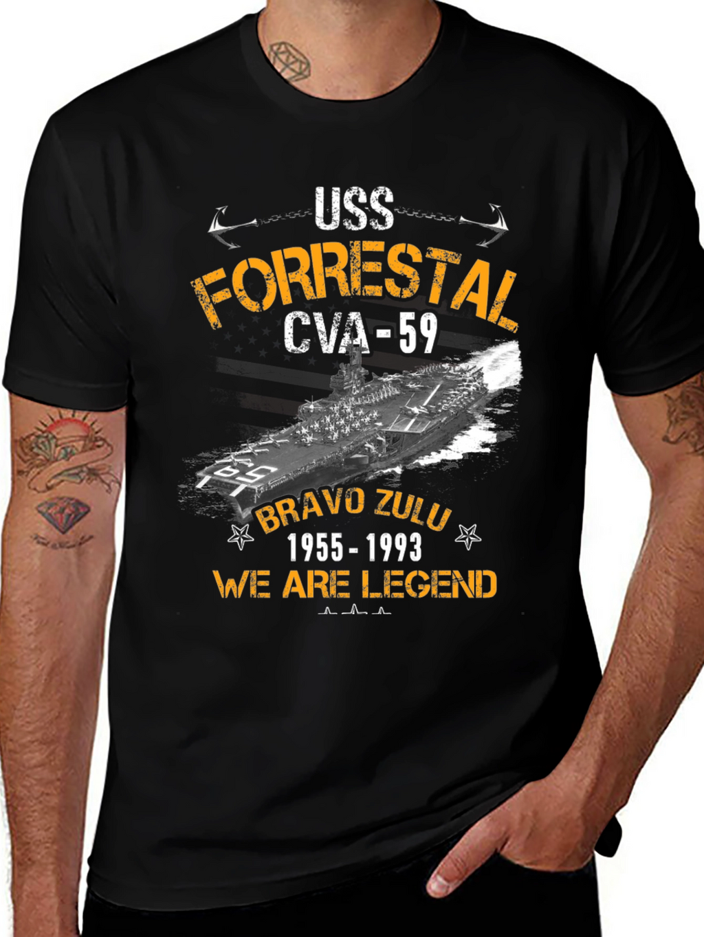 USS Forrestal CVA-59 Graphic Tee