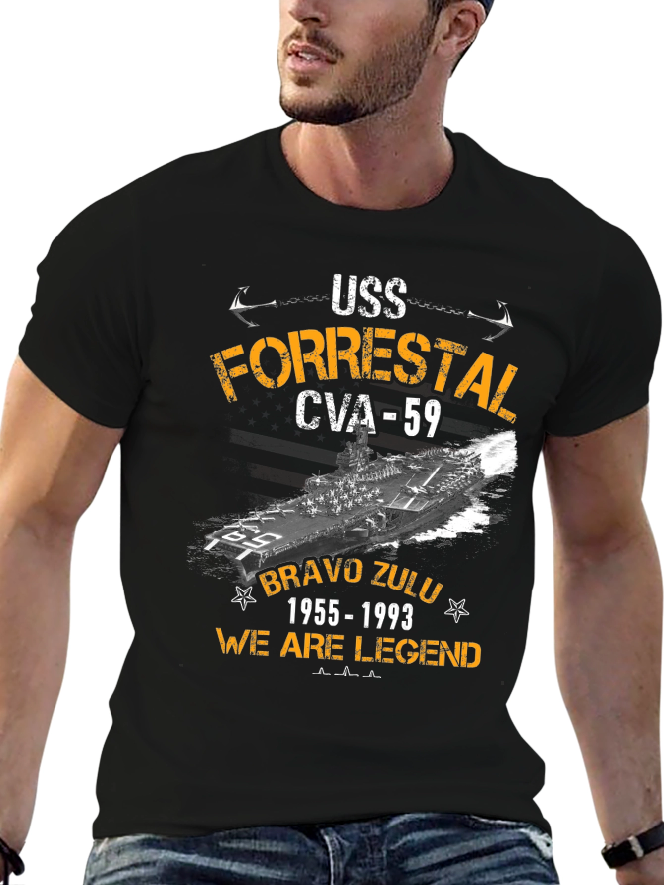 USS Forrestal CVA-59 Graphic Tee
