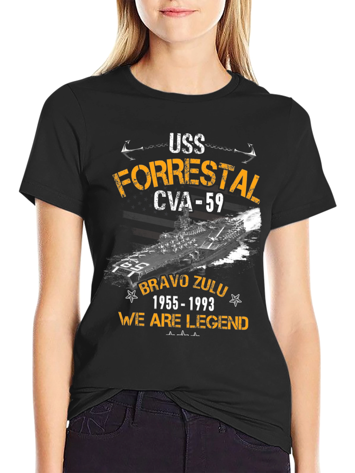 USS Forrestal CVA-59 Graphic Tee