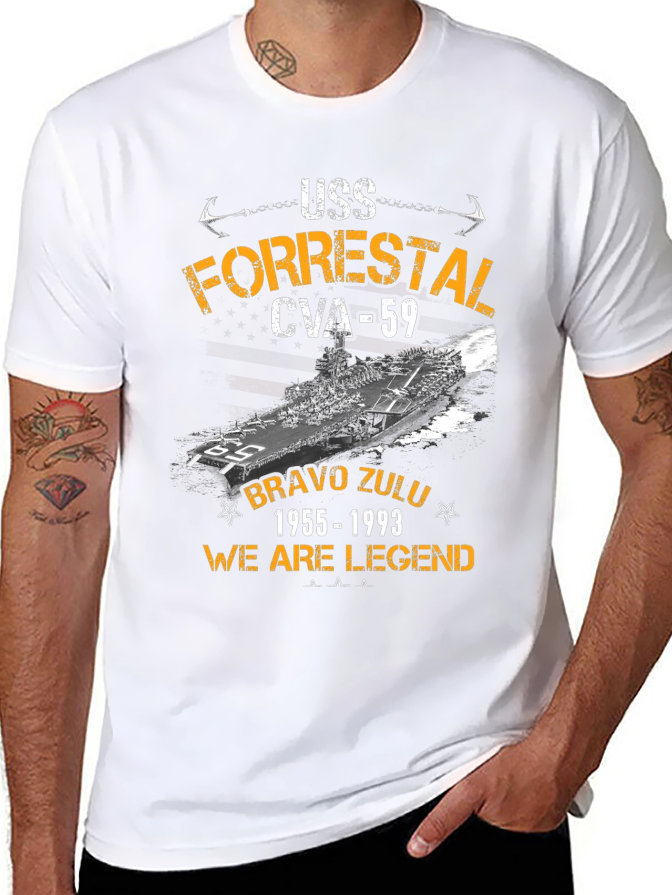 USS Forrestal CVA-59 Graphic Tee