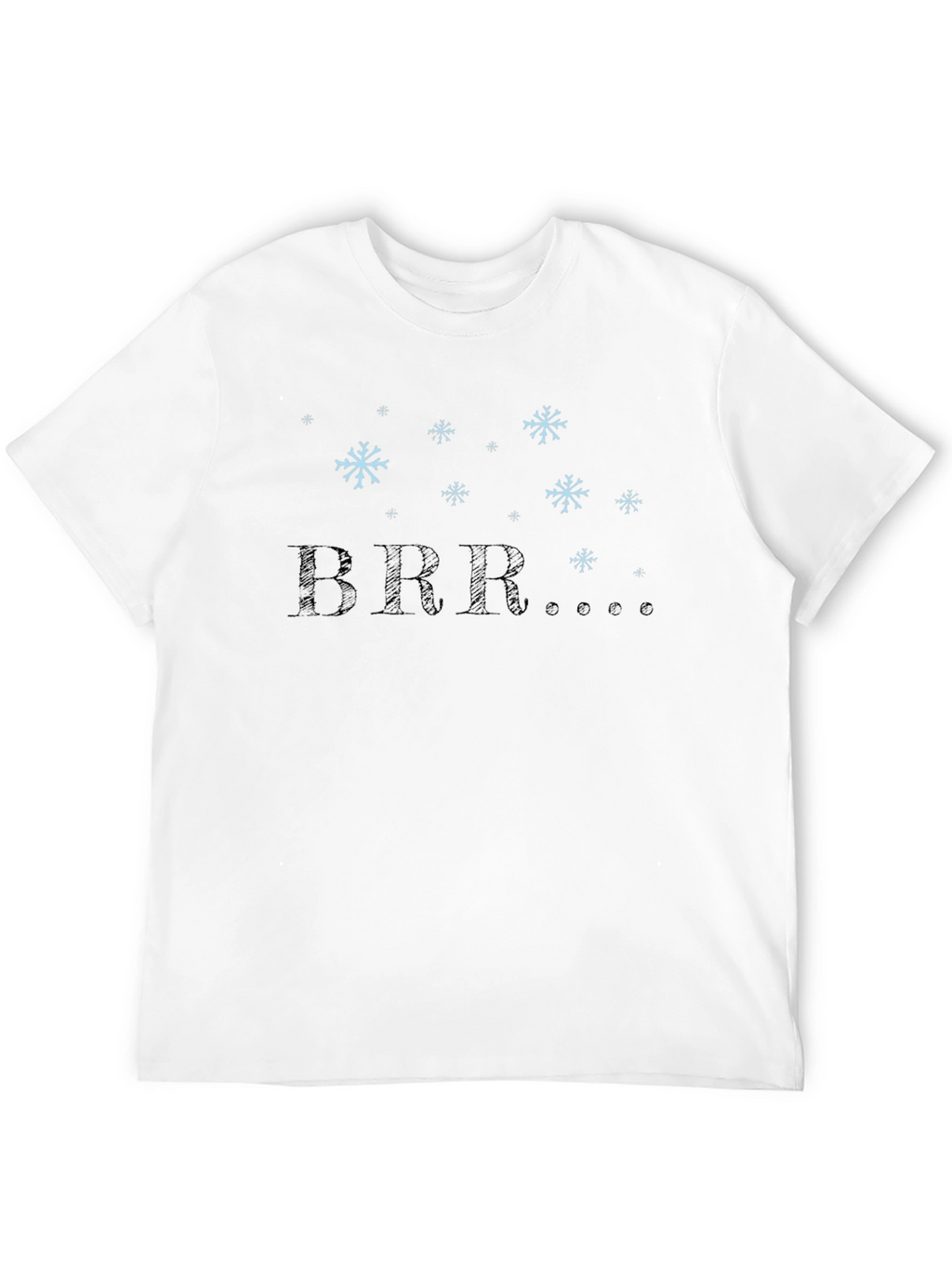 Winter BRR Snowflake Graphic Tee - Black