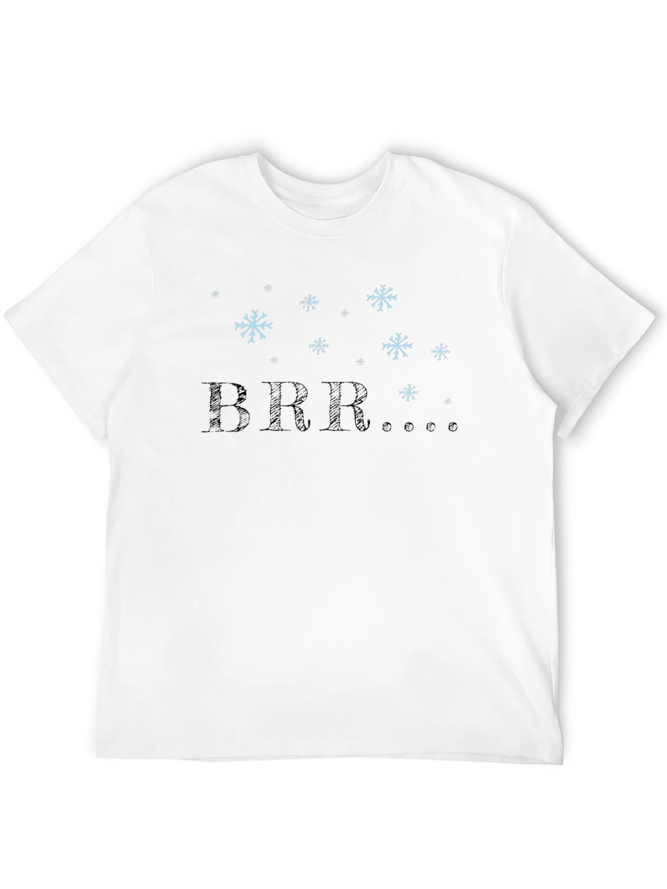 Winter BRR Snowflake Graphic Tee - Black