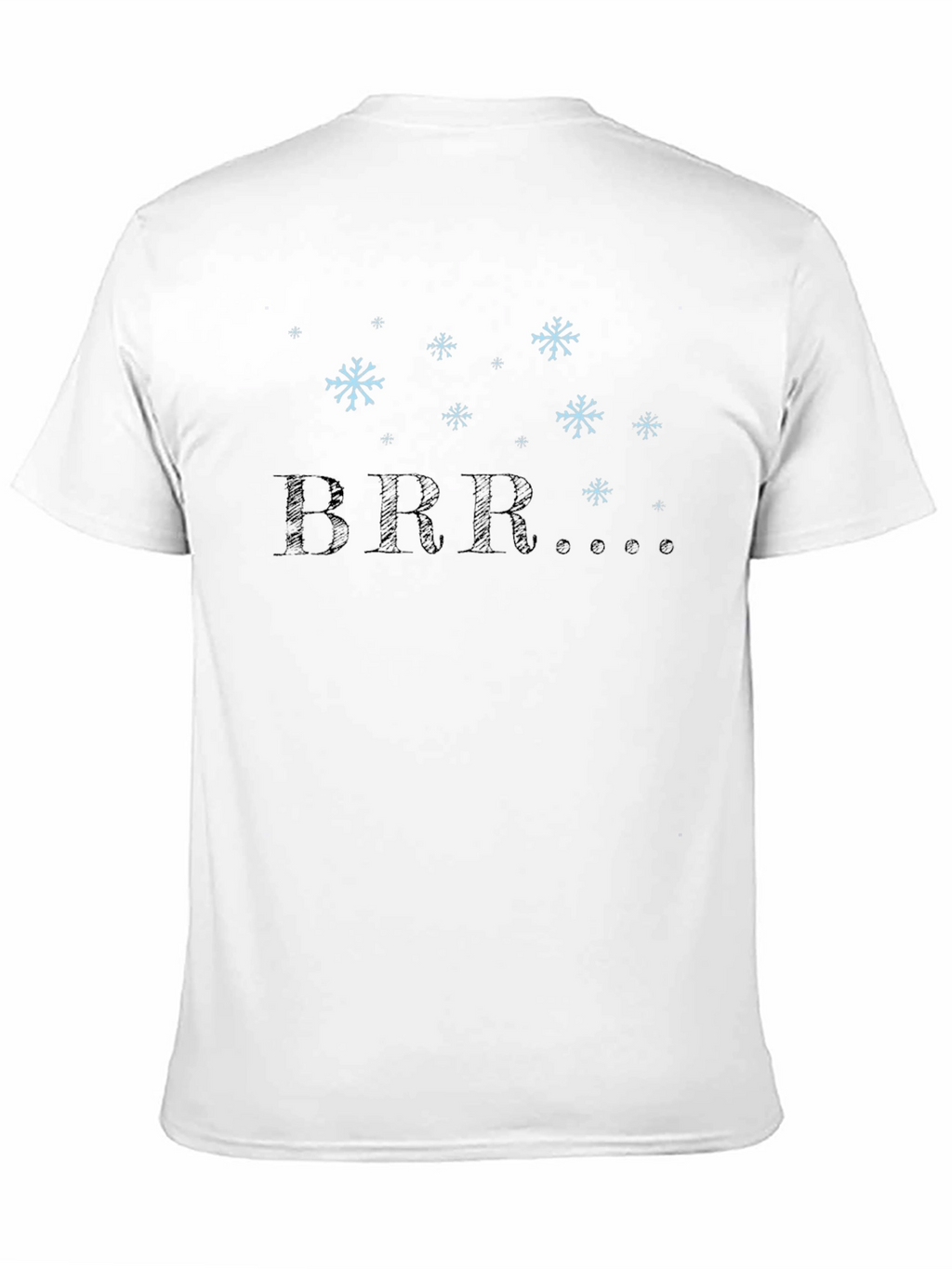 Winter BRR Snowflake Graphic Tee - Black