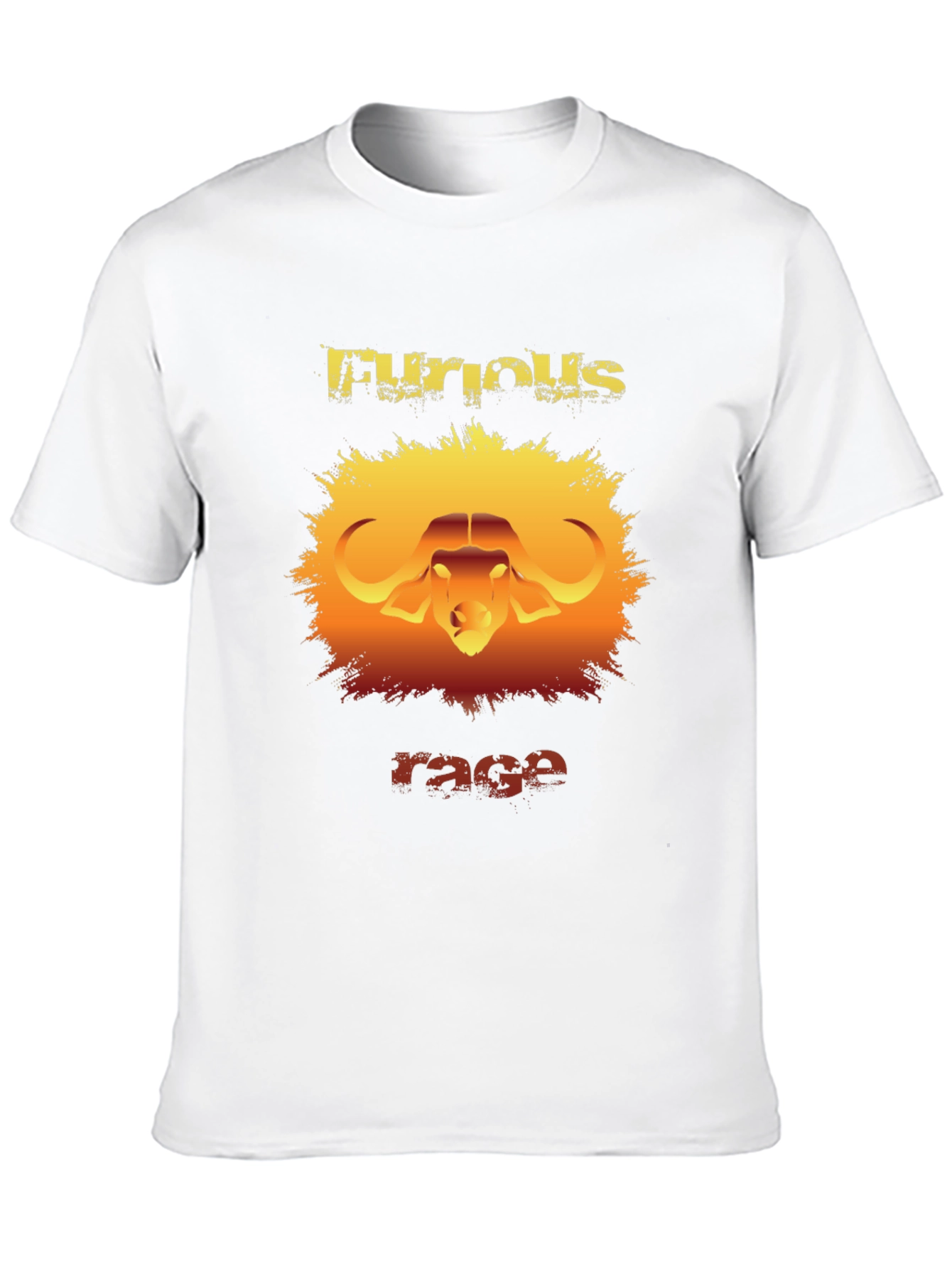 Furious Rage Graphic T-Shirt - Buffalo Design