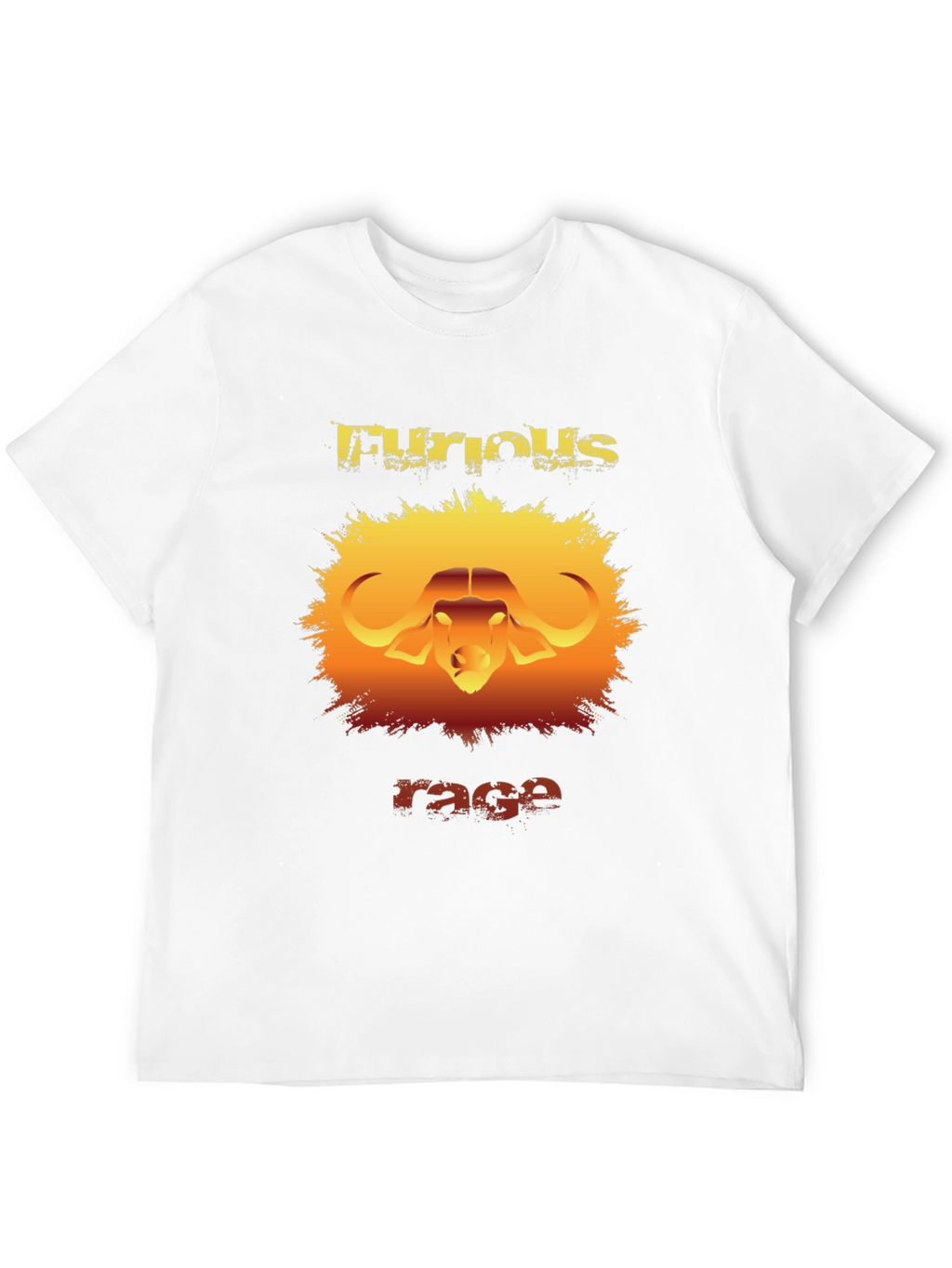 Furious Rage Graphic T-Shirt - Buffalo Design