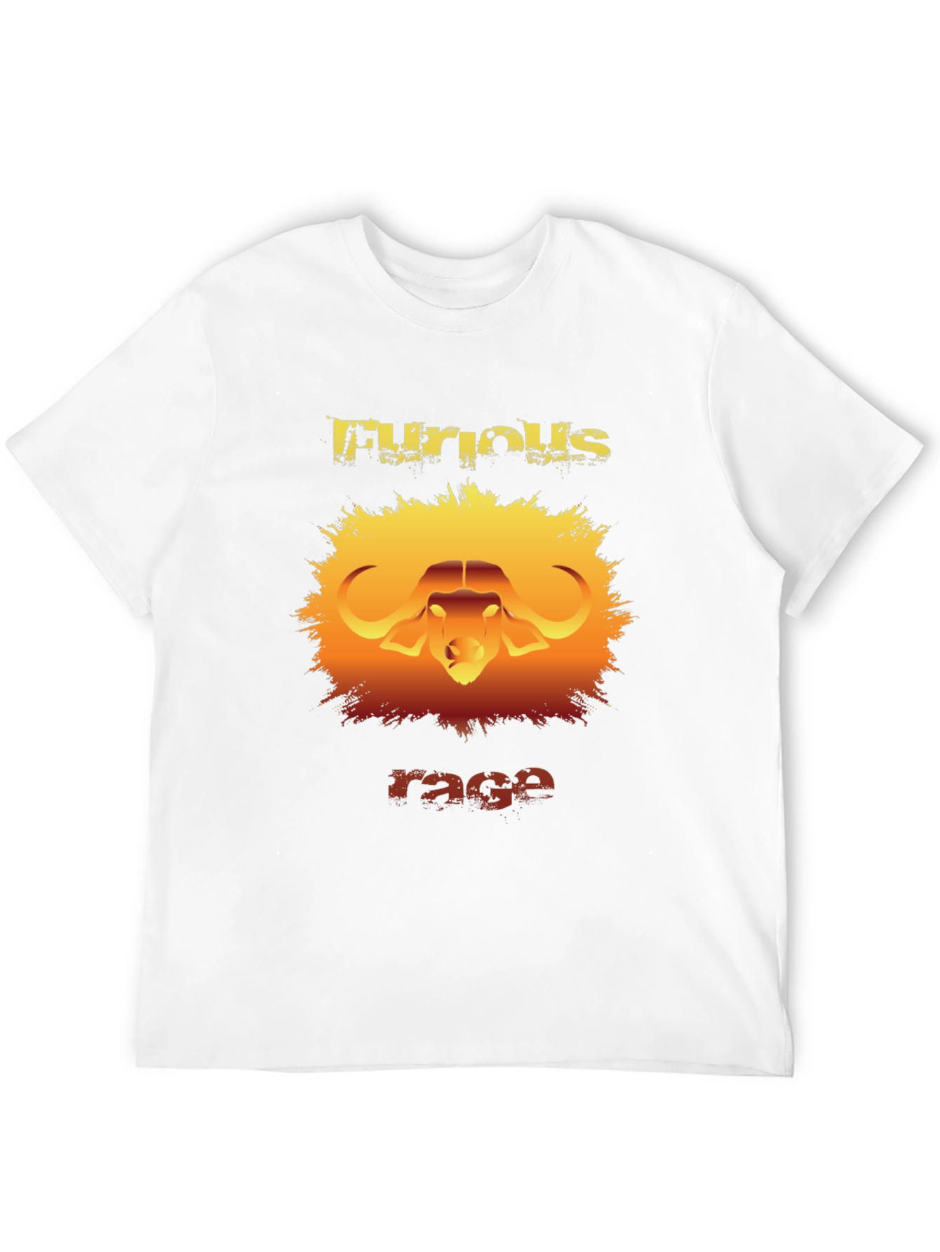 Furious Rage Graphic T-Shirt - Buffalo Design