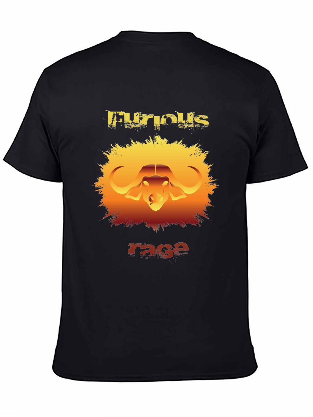 Furious Rage Graphic T-Shirt - Buffalo Design