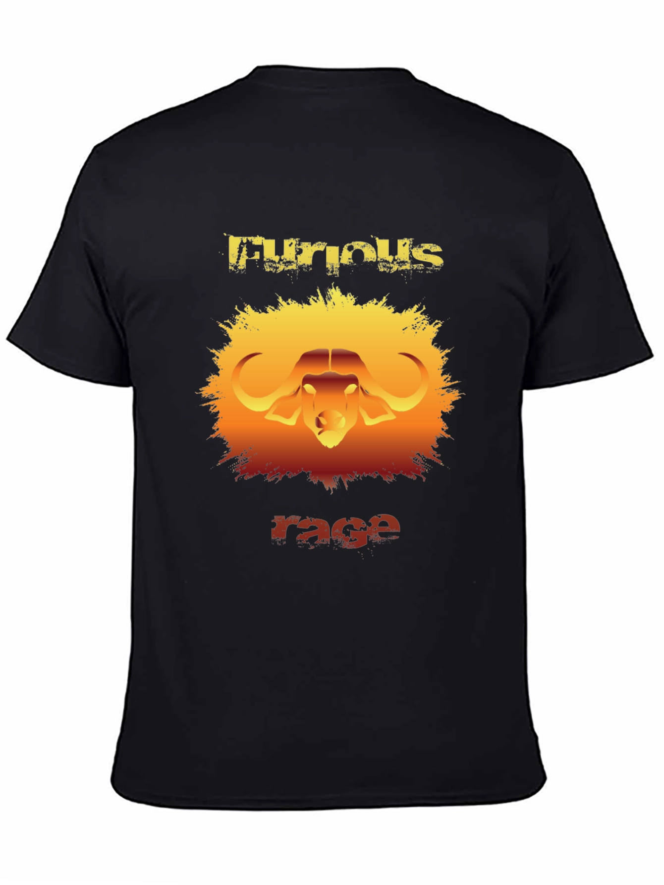 Furious Rage Graphic T-Shirt - Buffalo Design