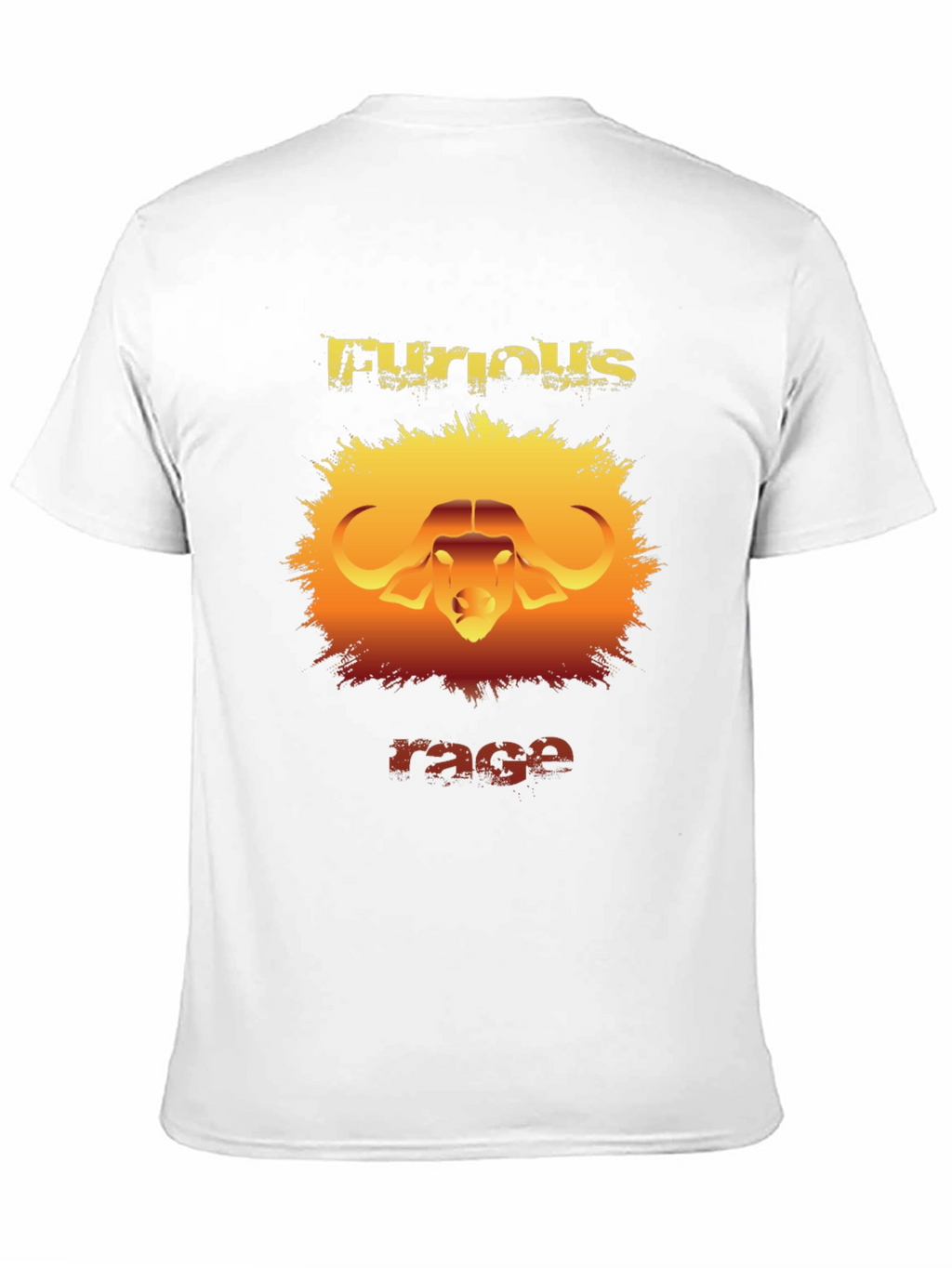 Furious Rage Graphic T-Shirt - Buffalo Design
