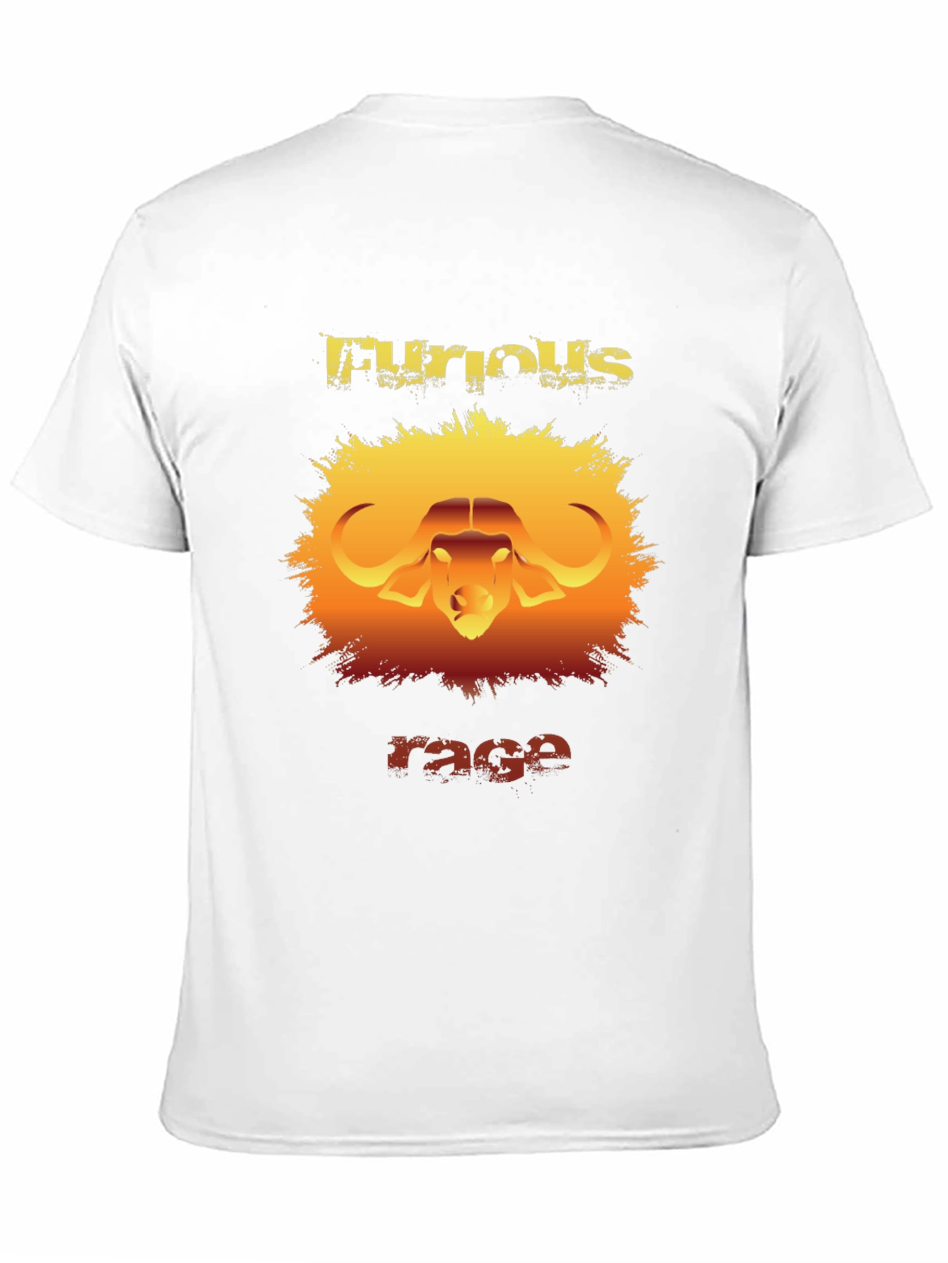 Furious Rage Graphic T-Shirt - Buffalo Design