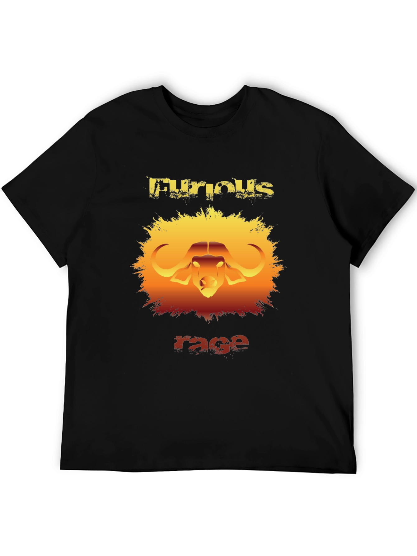 Furious Rage Graphic T-Shirt - Buffalo Design