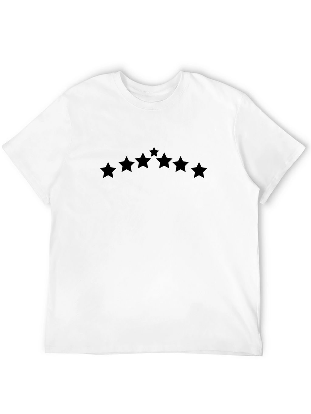 Stylish Black T-Shirt with Star Design
