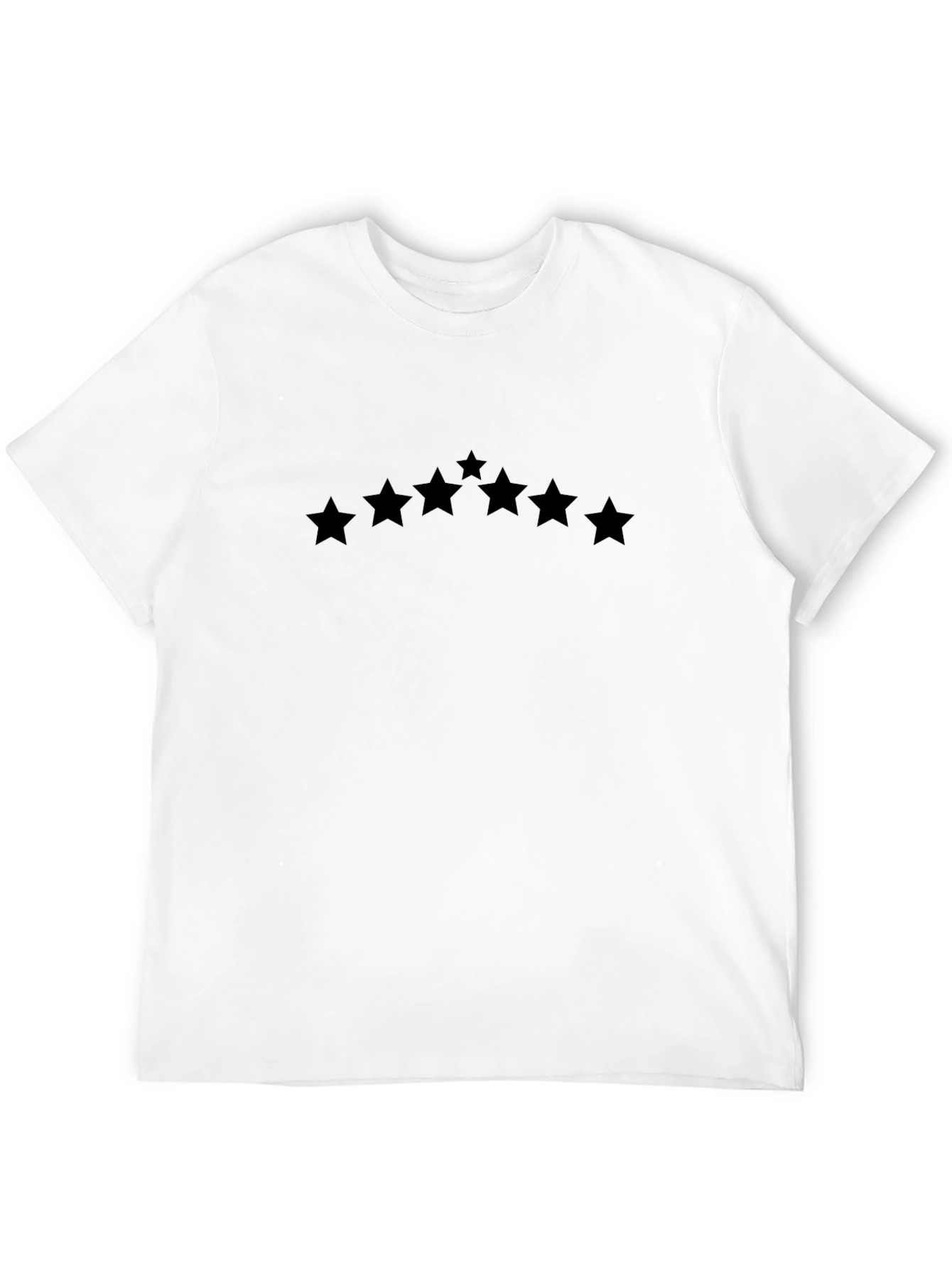Stylish Black T-Shirt with Star Design