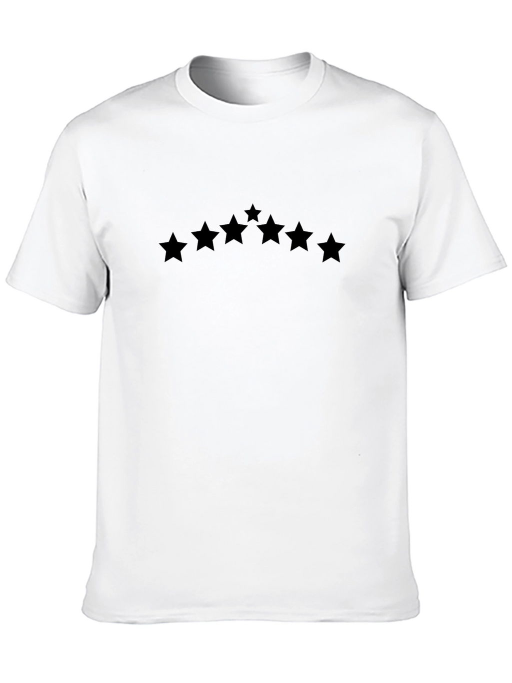 Stylish Black T-Shirt with Star Design