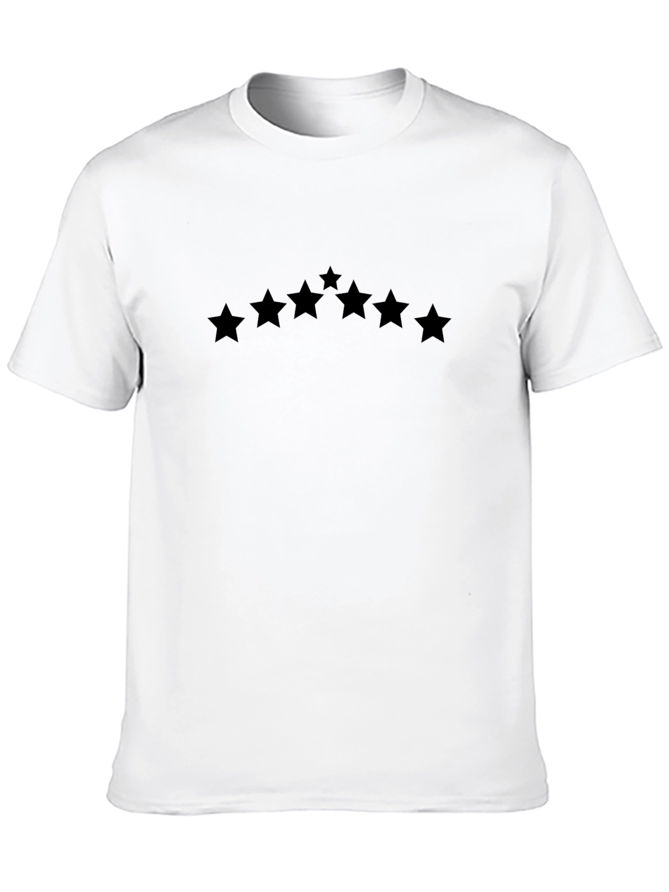 Stylish Black T-Shirt with Star Design