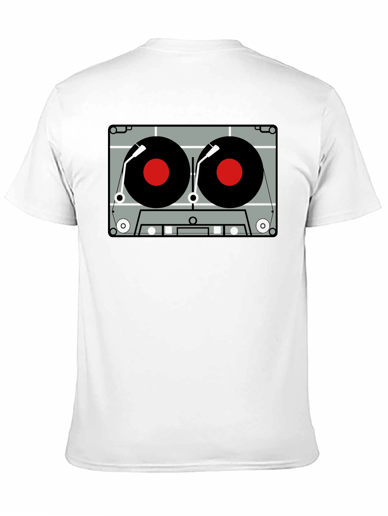 Retro Cassette Tape Graphic Tee - Vintage Music Style