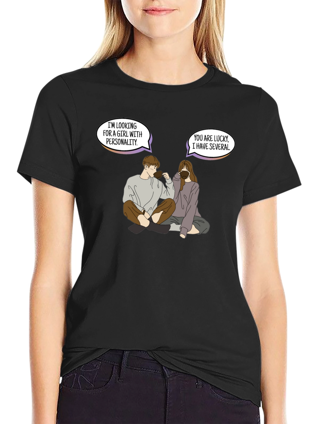 Personality Pun Graphic Tee - Unique & Comfy