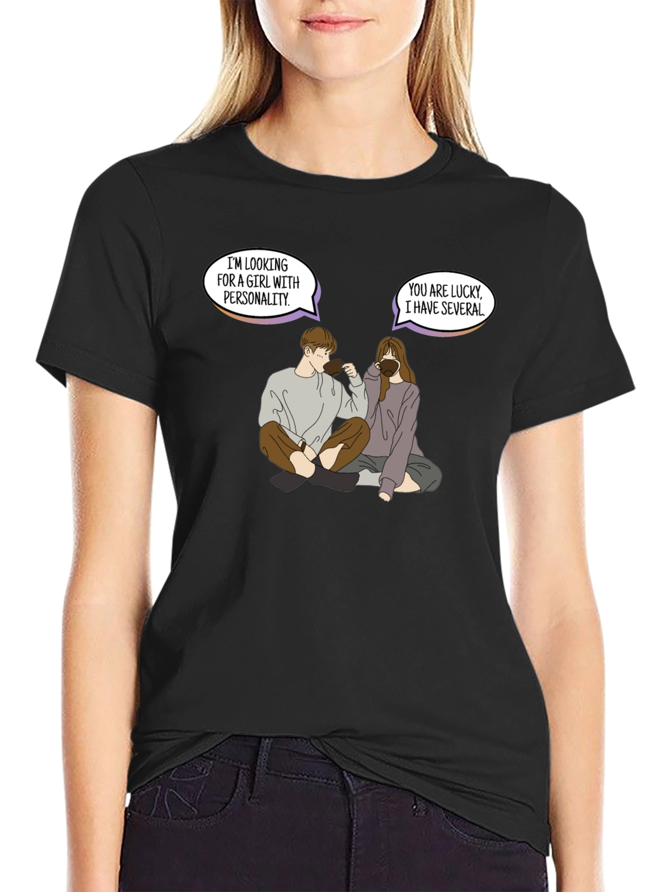 Personality Pun Graphic Tee - Unique & Comfy