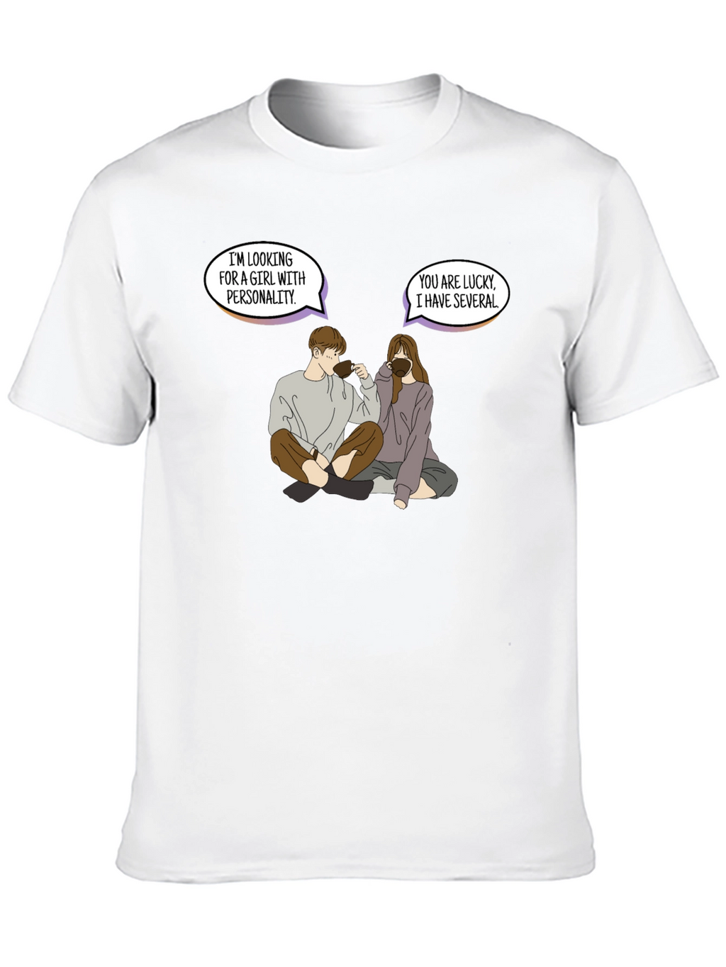 Personality Pun Graphic Tee - Unique & Comfy