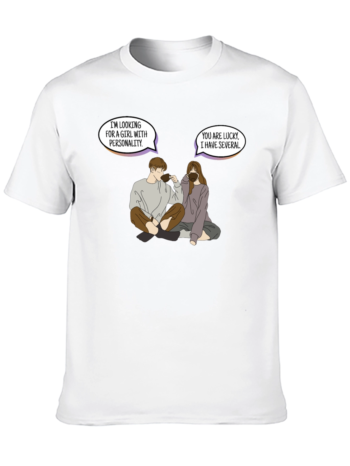 Personality Pun Graphic Tee - Unique & Comfy