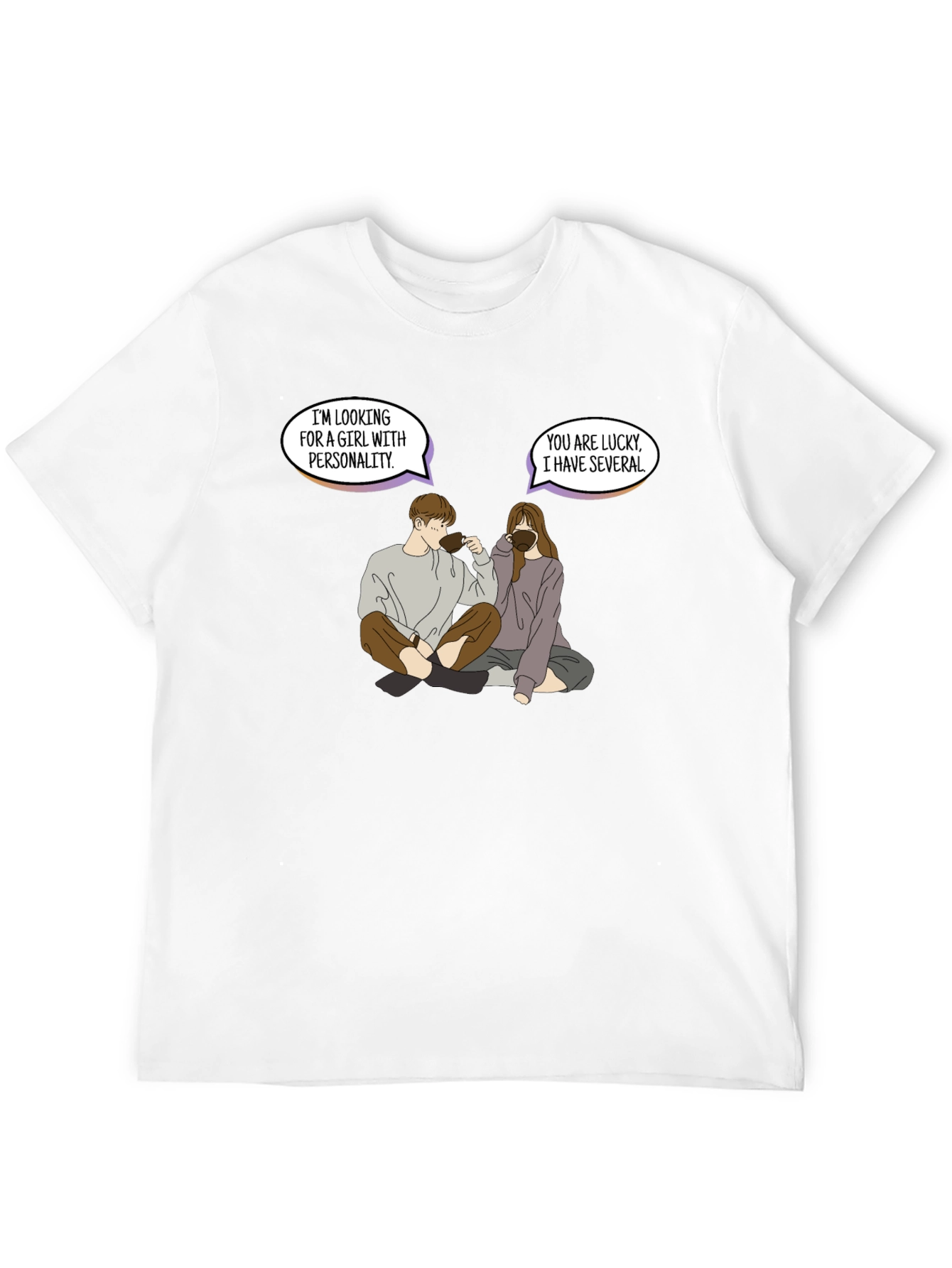 Personality Pun Graphic Tee - Unique & Comfy