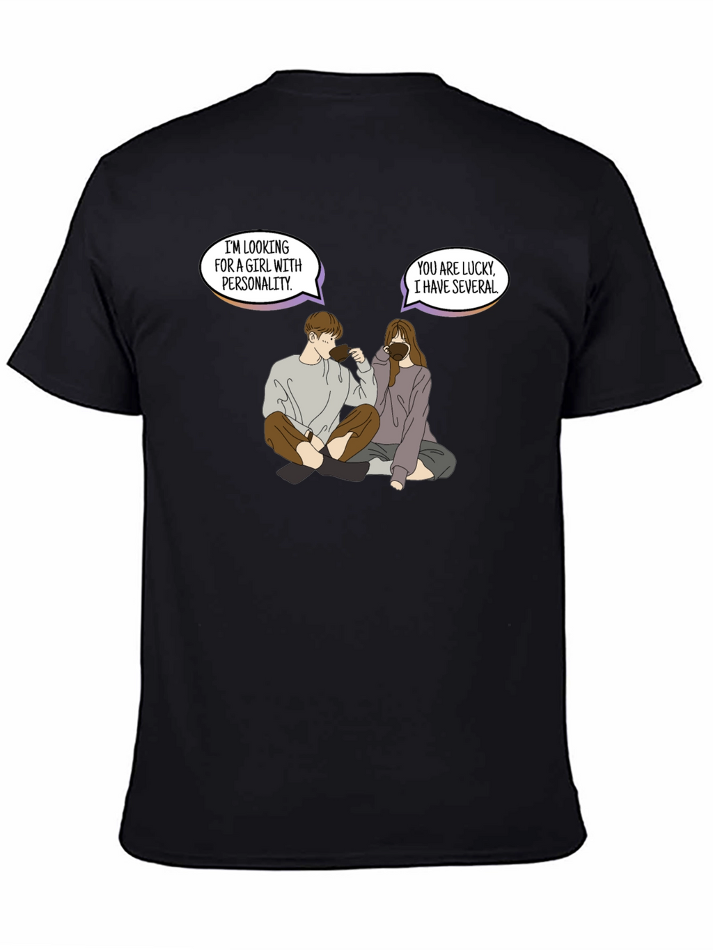 Personality Pun Graphic Tee - Unique & Comfy