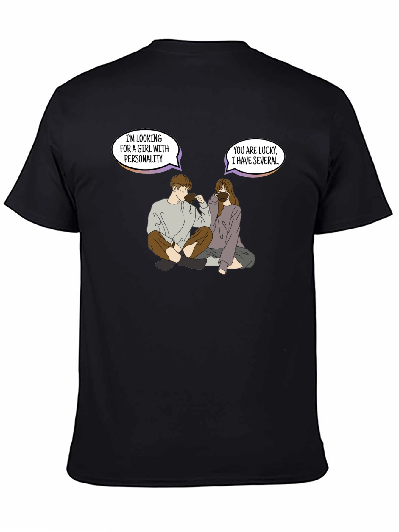 Personality Pun Graphic Tee - Unique & Comfy