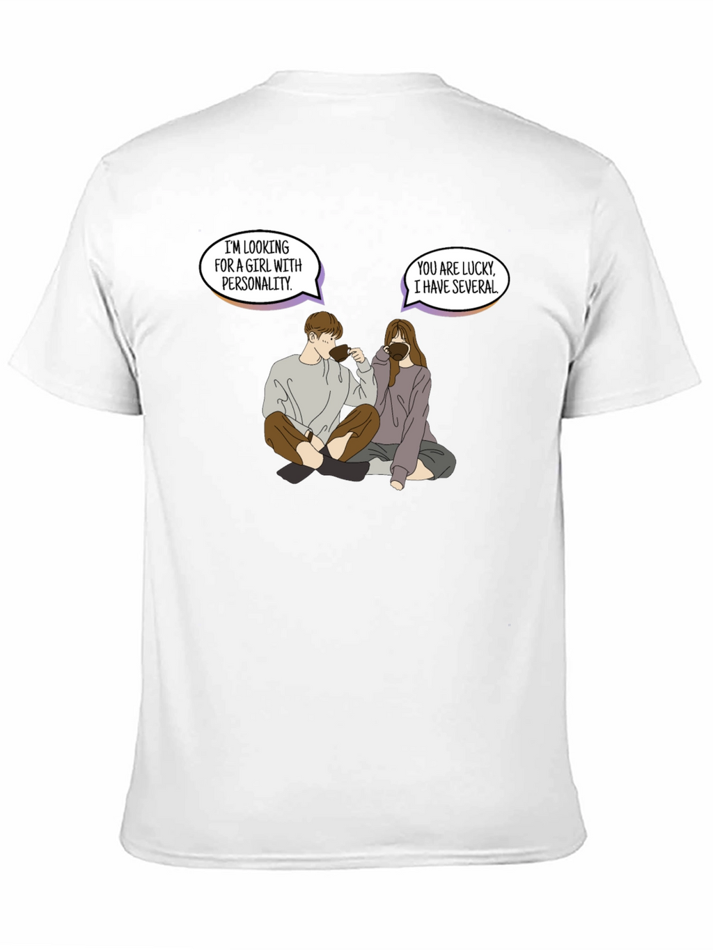 Personality Pun Graphic Tee - Unique & Comfy