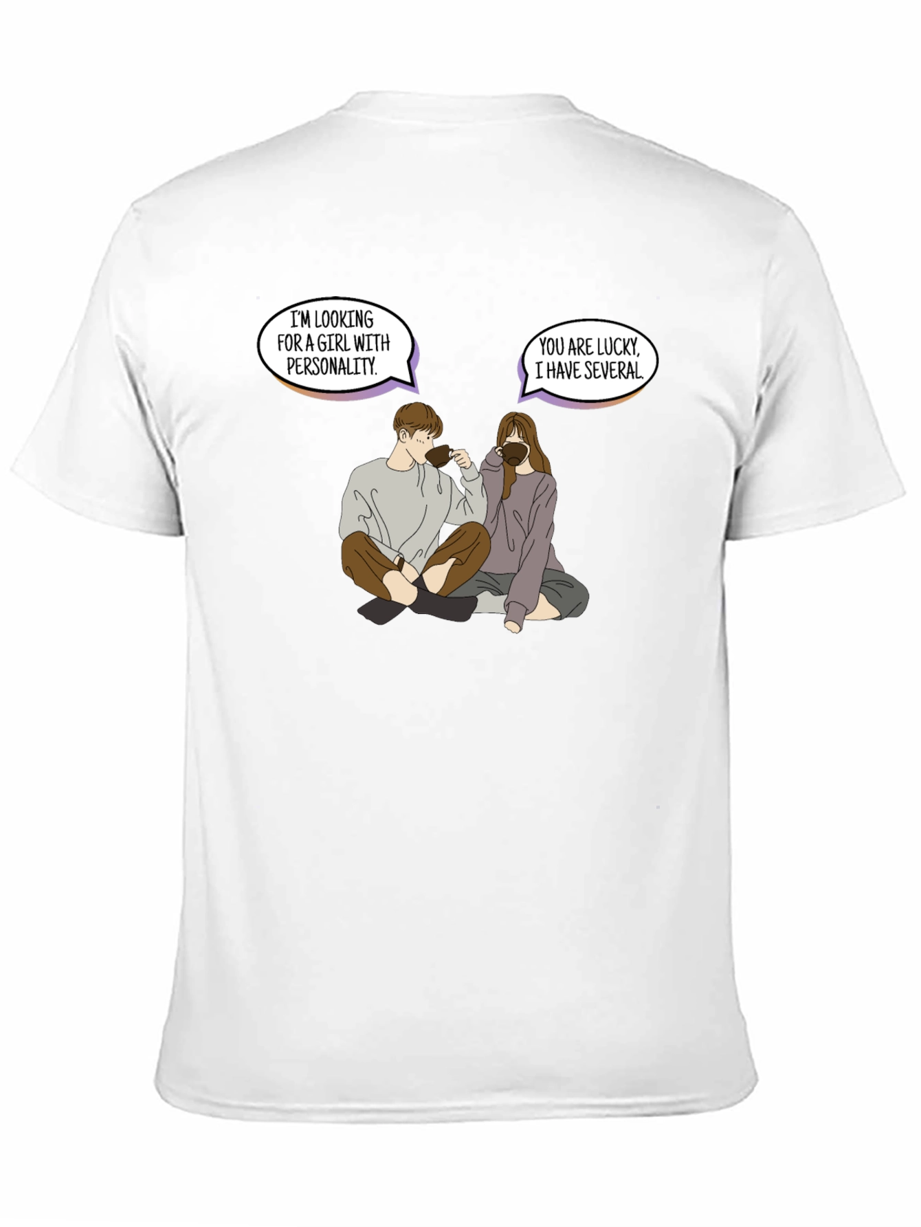 Personality Pun Graphic Tee - Unique & Comfy